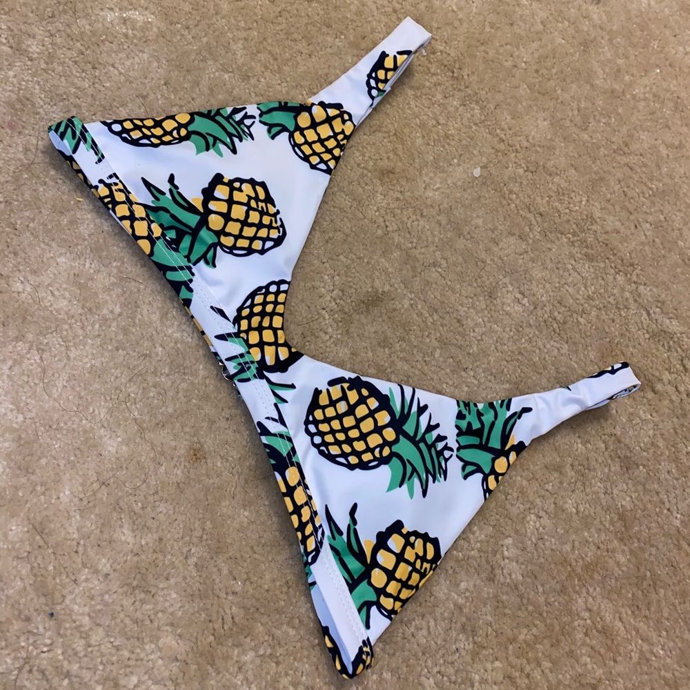 Pineapple bathing suit top